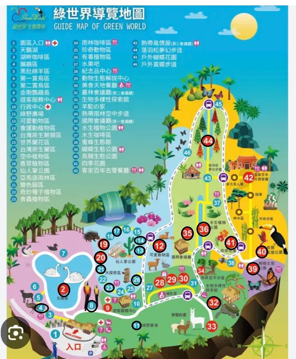 綠世界生態農場集章
